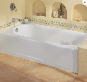 Bathtub By American Standard 2390.202 Princeton 60" Americast - Bone - Picture 1 of 5