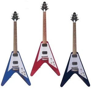 E-Gitarre im Pfeildesign, verschiedene Modelle / Farben, FV5 schwarz,rot,blau - Bild 1 von 7