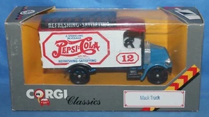 Camión modelo diecast vintage Corgi Classics Pepsi-Cola Mack 1986 C906/5 nuevo de lote antiguo - Imagen 1 de 2