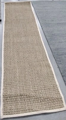 NATURAL / IVORY 2'-6" X 10' Back Stain Rug, Reduced Price 1172764549 NF114J-210 - Image 1 of 4