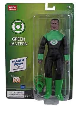 Green Lantern John Stewart Mego 8 Inch Action Figure DC Comics NEW MINTY - Image 1 of 2
