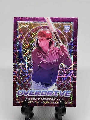2021 Panini Chronicles Overdrive Mickey Moniak RC Purple Velocity Prizm #10  - Image 1 of 4