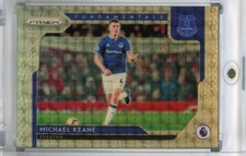 2019-20 Michael Keane /5 Panini Prizm Premier League Gold Power 