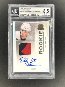 2009-10 The Cup Erik Karlsson GOLD RAINBOW Rookie Auto Patch /65 BGS 8.5 - Picture 1 of 1
