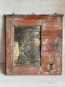 RARO ANTIGUO VINTAGE HECHO A MANO ÚNICO COLGANTE TOCADOR MARCO CON GANCHO - Imagen 1 de 12