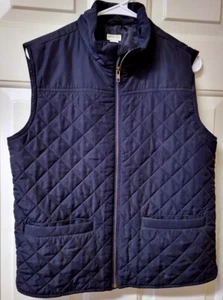 CrewCuts J. Crew Girls Vest Quilted 14 XL Navy Blue Full Zip - Picture 1 of 3
