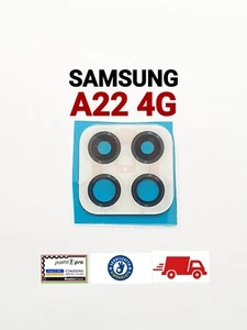 2 PCS LENTE FOTOCAMERA POSTERIORE SAMSUNG GALAXY A22 4G BIANCO + BIADESIVO - Imagen 1 de 1