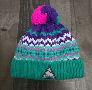 Nuevo con etiquetas Kids' L.L. Gorro gorro de hilo grueso de frijol con pompón en color jade océano talla M-L - Imagen 1 de 11