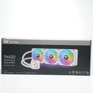Thermaltake CL-W369-PL14SW-A TH420 ARGB Sync All-In-One Liquid Cooler - Snow Edi - Afbeelding 1 van 3