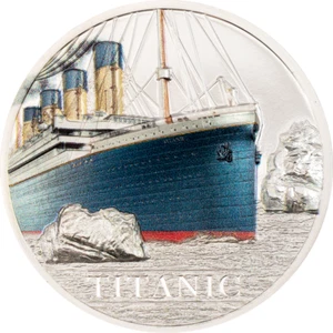 5 Dollar Titanic Ultra High Relief Cook Islands 1 oz Silver PP 2022 - Picture 1 of 6
