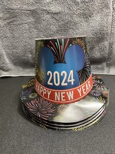 Qty 5 Disneyland 2024 New Years Party Hats From NYE Party At  Disneyland NEW - Picture 1 of 4