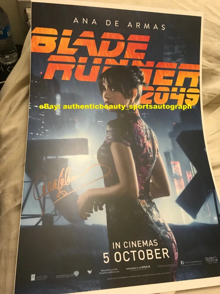 ANA DE ARMAS BLADE RUNNER 2049 JOI MOVIE POSTER HOT SIGNED 12x18 REPRINT AUTO RP - Image 1 of 1