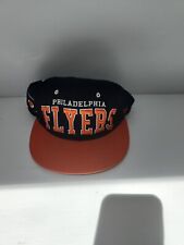 NHL Philadelphia Flyers SnapBack Black Hat by Zephyr Used  Orange Blue L4