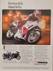 1990 Yamaha FZR600 Motorcycle Print Ad - Picture 1 of 1