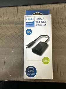 Philips USB-C to HDMI Adapter - Black - Open Package - Picture 1 of 3