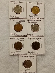 Regency Game Palace, Family Entertainment, Crown Logo- Video Arcade Token Qty 7 - Picture 1 of 2