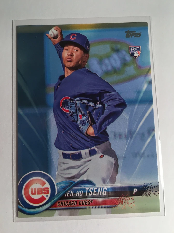 2018 Topps Blue Parallel Jen-Ho Tseng Cubs RC 498 27/50 Low Shipping - Image 1 of 1