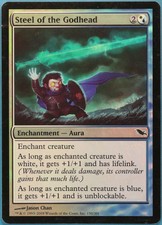 Steel of the Godhead FOIL Shadowmoor NM White Blue Common CARD (225066) ABUGames