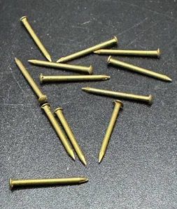 Vintage Menge 12 5/8" (15mm) Massive Messing Nägel Rosetten Stifte Kuppel Kopf Tack - Bild 1 von 5