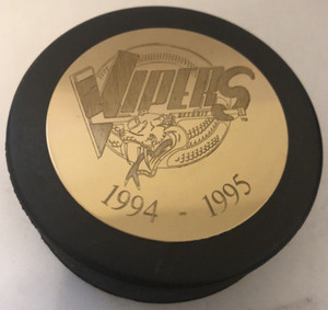 94-95 Detroit Vipers - IHL logo, Allred Ent. - Official, Omni Sports, Czech puck
