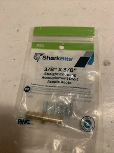 Acoplamientos SharkBite UC006LFA PEX, 3/8" x 3/8", latón - Imagen 1 de 5