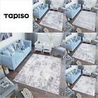 Exclusive Abstract Blue Rug Soft Pile 3D Effect Living Room Bedroom Small Large