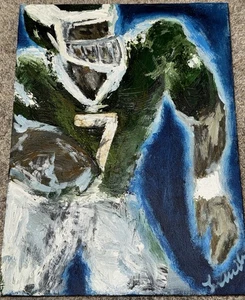 2011 Original One-of-a-Kind Painting of Michael Vick - Eagles QB - 16x12 Canvas - Bild 1 von 5