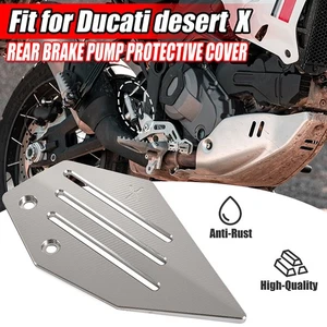 Silver For Ducati Desertx 2022 2023 Master Cylinder Guard Cover Aluminum Silver - Picture 1 of 9