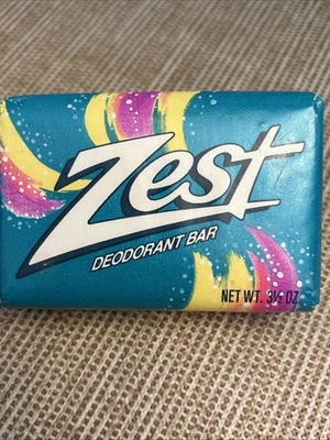 Vtg Zest Deodorant Bar Soap 3.5 oz 1988 Cleanser Body Wash Sealed, AS IS - Image 1 of 4