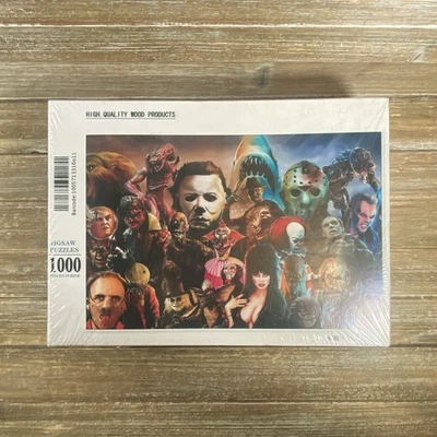 Horror Characters 1000 Piece Puzzle - Michael Myers, It, Jason - Brand New! - Image 1 of 3