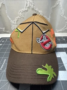 2019 Concept One Ghostbusters Hat Cap Orange Stripe Green Slime - Picture 1 of 4