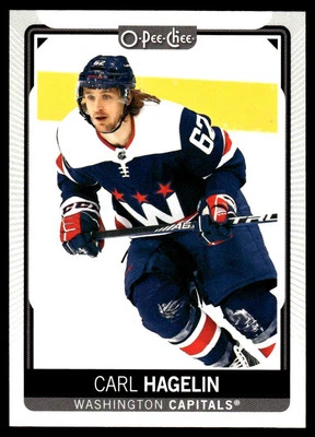 2021-22 O-Pee-Chee #130 Carl Hagelin Washington Capitals Hockey Card - Image 1 of 2