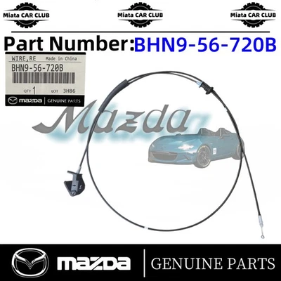NEW OEM Genuine 2014-2018 Mazda 3 Hood Release Cable with Handle BHN9-56-720B - Image 1 of 4