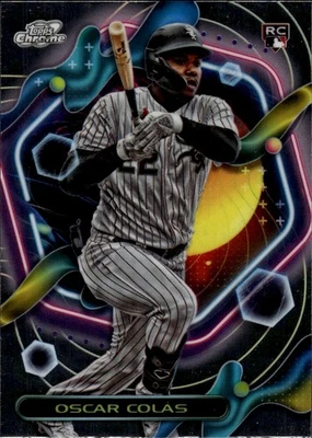 2023 Topps Cosmic Chrome #104 Oscar Colás Chicago White Sox Rookie - Image 1 of 2