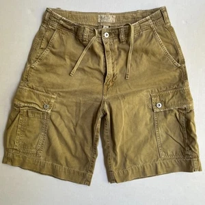 Vintage American Eagle CG-SI Cargo Shorts Mens 32 Military Y2K Dark Khaki Brown - Picture 1 of 7