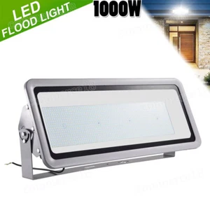 Bright 1000Watt LED Flood Light Cool White Outdoor Spotlight Garden Yard Lamp - Picture 1 of 11