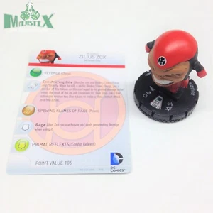 Heroclix Guerra de la Luz set Zilius Zox (Linterna Roja) #059a Figura súper rara con tarjeta - Imagen 1 de 1
