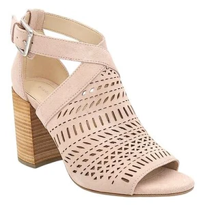 Marc Fisher Women Geela Strappy High Heel Sandals Size US 10M Light Pink Suede - Picture 1 of 5