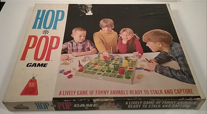 Hop Pop Lively Game Funny Animals to Stalk & Capture 1968 Vintage Schaper Comple - Image 1 of 1