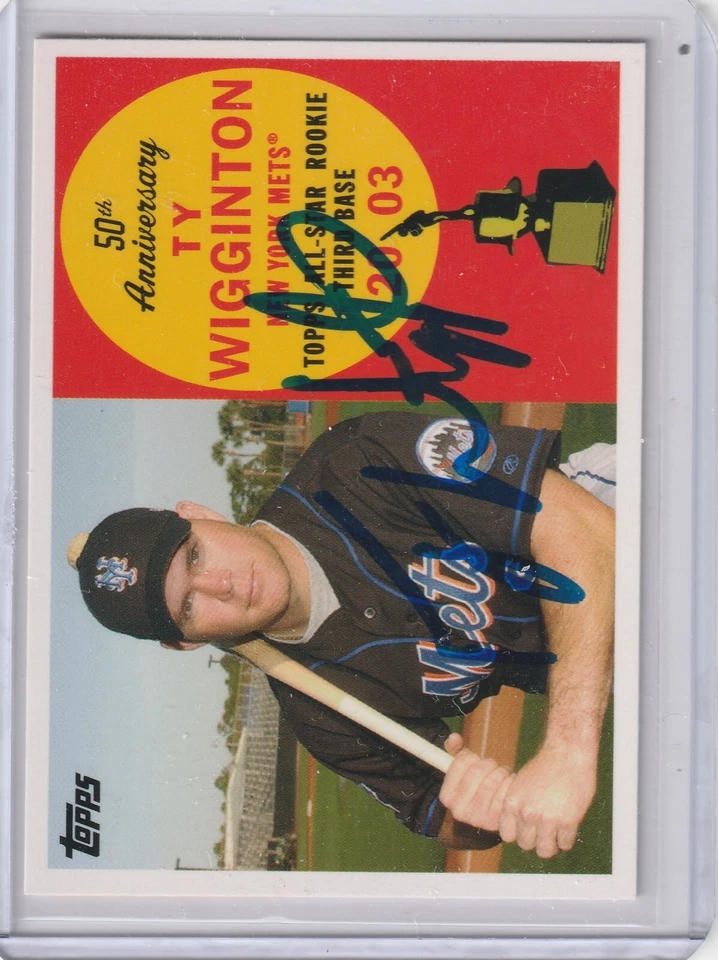 Ty Wigginton signed 2008 Topps 50th Ann rookie rc New York Mets - Image 1 of 1