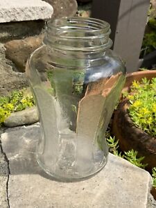 Vintage U-Savit Glass Vinegar Speas Mfg. Co. Pantry Ribbed Jar
