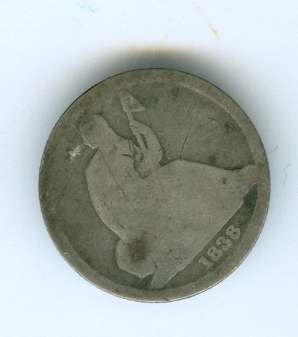 1838-O SEATED LIBERTY  DIME--CIRCULATED Cover