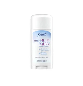 Secret Whole Body Deodorant Unscented 2.4oz - New - Picture 1 of 1