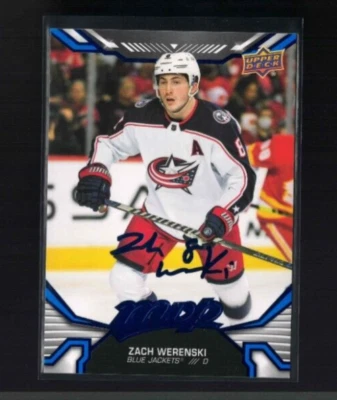 Zach Werenski 2022-23 Upper Deck MVP Hockey #146 Blue Jackets Blue Script - Image 1 of 2