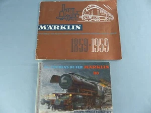 Märklin Lot de 2 catalogues 1959 ( français ) et les chemins de fer Ho prototype - Picture 1 of 3