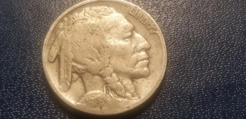 1918 S USA Buffalo Nickel 5 Cent Coin Cover