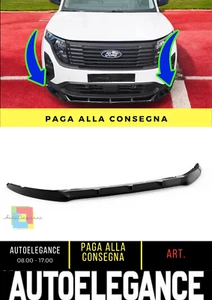 ⭐SPLITTER ANTERIORE PER FORD TRANSIT COURIER MK2 (2023-) NERO LUCIDO ABS⭐ - Imagen 1 de 4