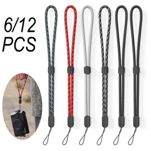 6/12 pièces sangle poignet longe pour appareil photo MP3 MP4 AA téléphone LAN CHAUD - Photo 1 sur 28