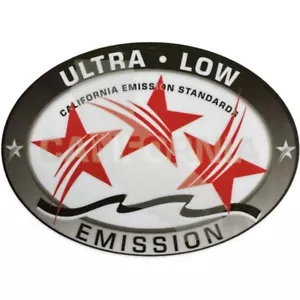 Ultra Low Emission 3 Star California DOT Outboard Graphic Sticker Decal - Red - Picture 1 of 6