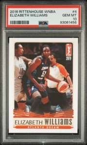 2016 Rittenhouse WNBA PSA 10 Elizabeth Williams Atlanta Dream Chicago Sky Duke - Picture 1 of 2